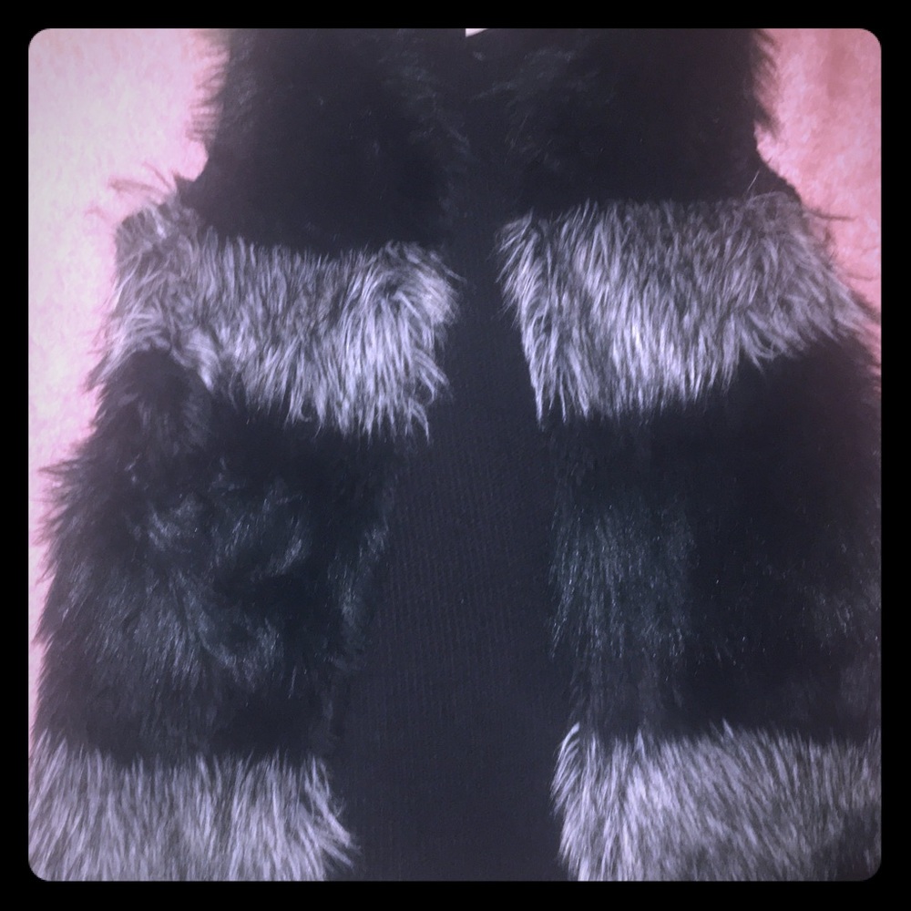 Faux Fur Sweater Vest